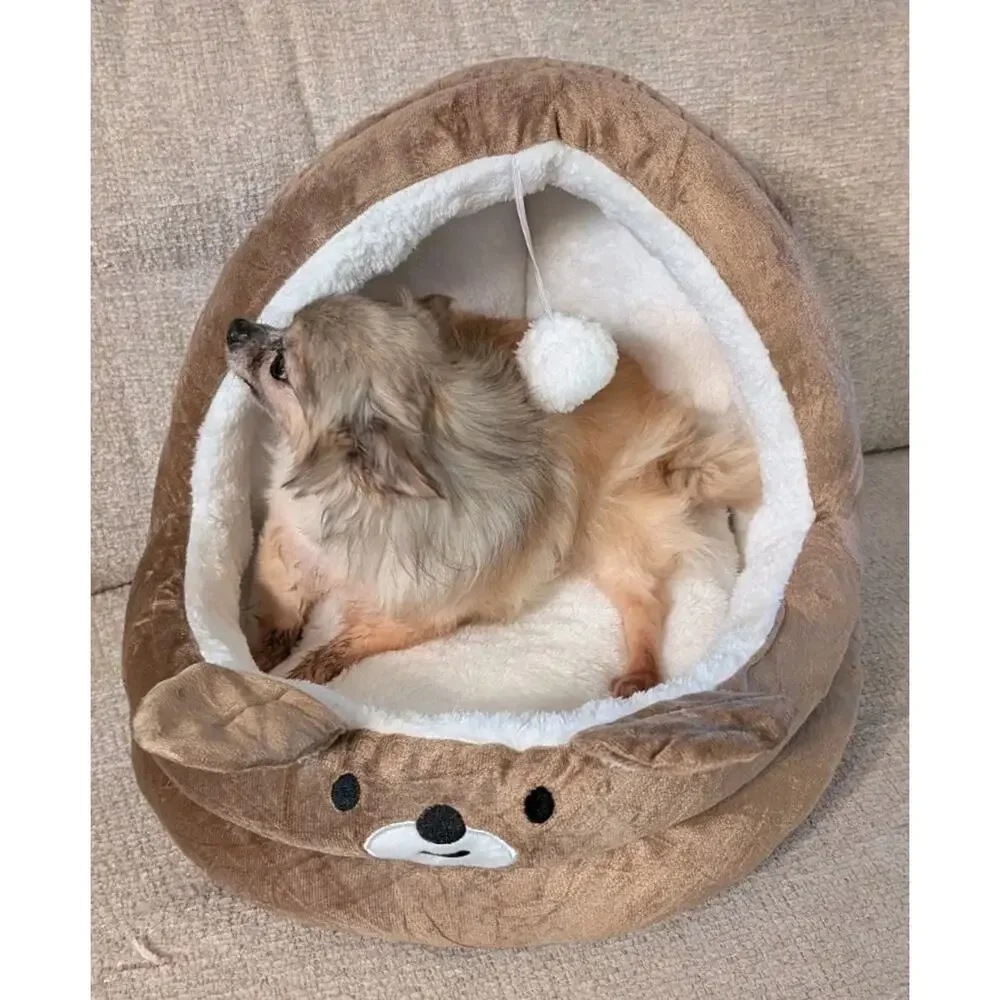 Quality Dog Bed Removable Washable Plush Thick Comfy Warm 15x14x12